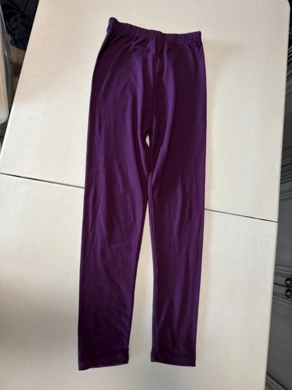 Little girls buttery soft leggings l/xl purple